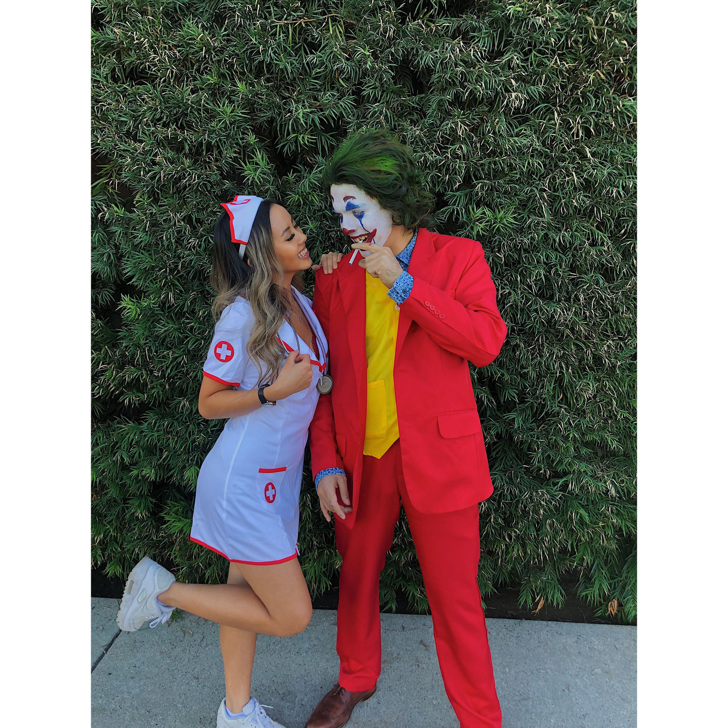 October 31, 2019 - Michelle dressed up as a nurse while Nathen was the Joker for Halloween!