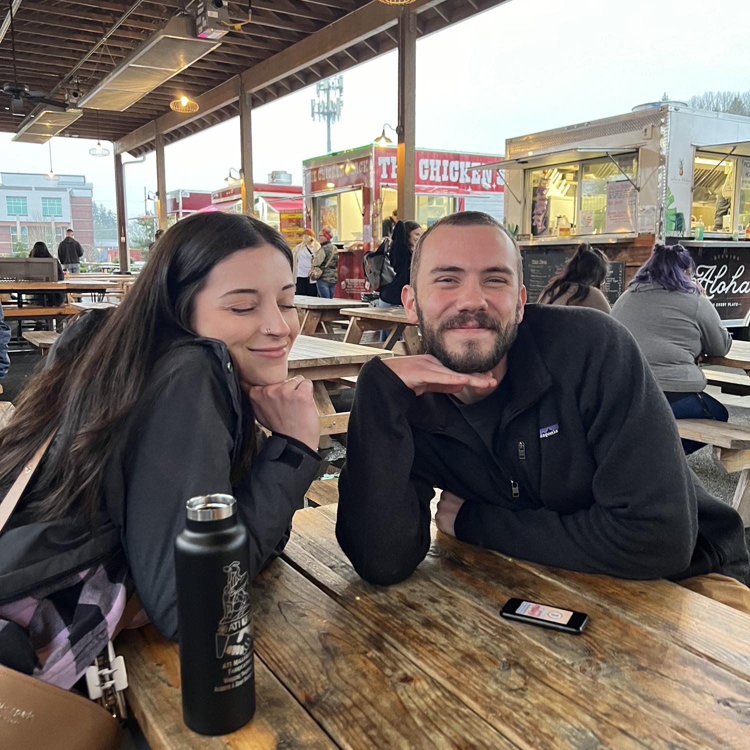 One of our first times hanging out with friends!