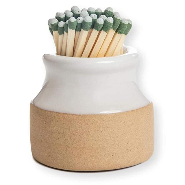 Demi's Home Match Striker - Set of 2 - White - (Matches Not Included)
