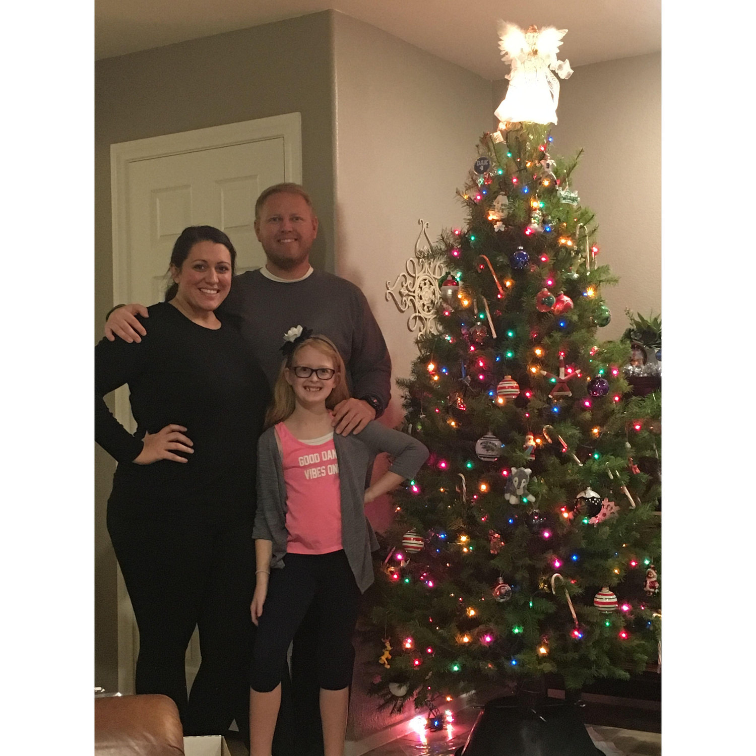 Christmas at our first home together.
