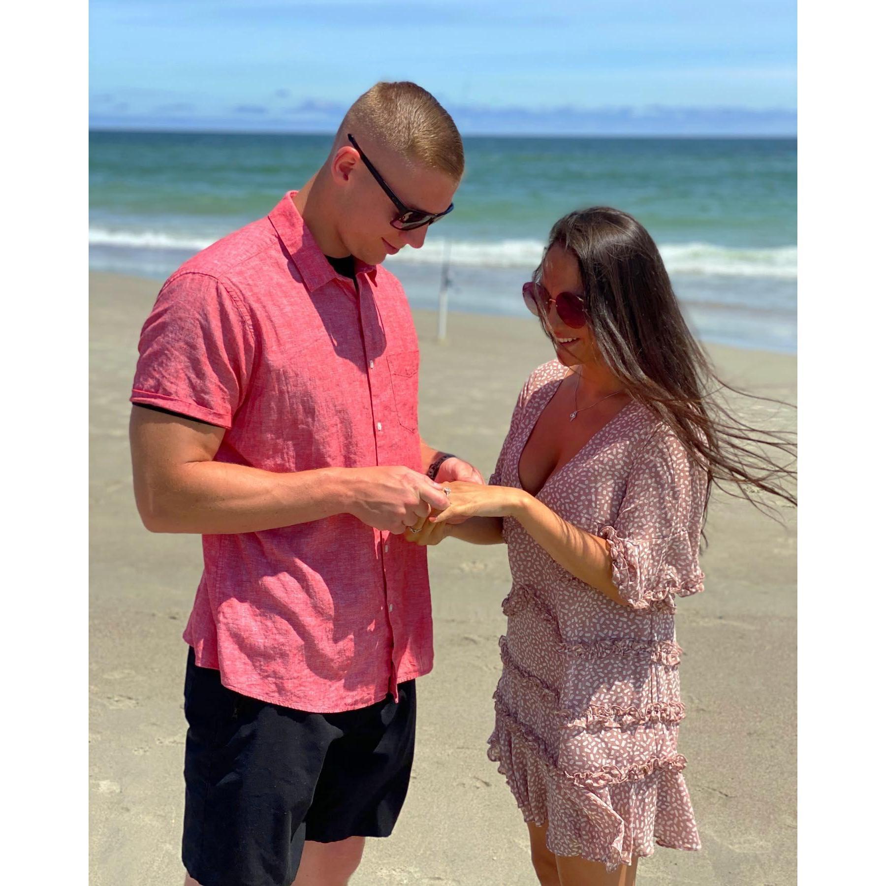 Emerald Isle, North Carolina. Right after Austin proposed.