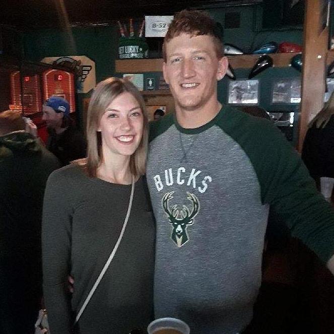 Our first photo together