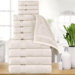 Egyptian Cotton Absorbent Luxury Heavyweight Towel Set by Blue Nile Mills