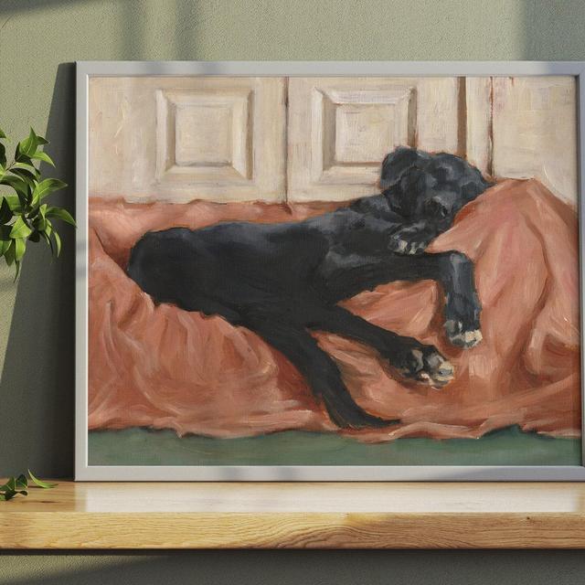 Labrador Retriever Art Print by Ethan Harper. Black Lab Painting Wall Decor.