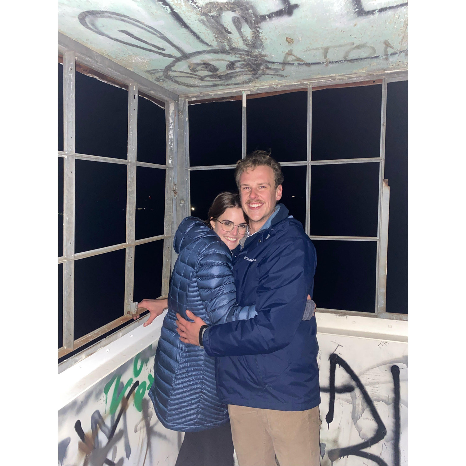 November 2022! A week after we started dating, Braxton and Reese planned an elaborate double date. Emma nearly threw up off the side of the fire tower, but we both made it to the top!