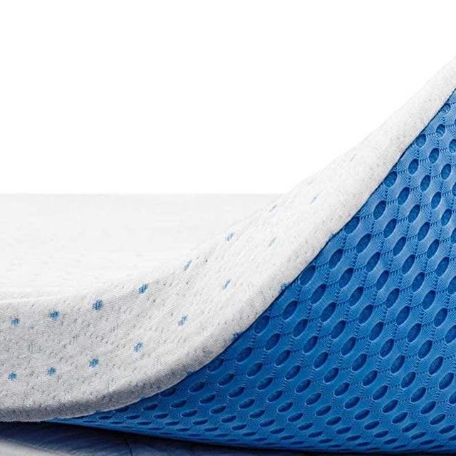 ViscoSoft 3 Inch Memory Foam Mattress Topper Twin - Select High Density Ventilated Mattress Pad - Removable Bamboo-Rayon Cover