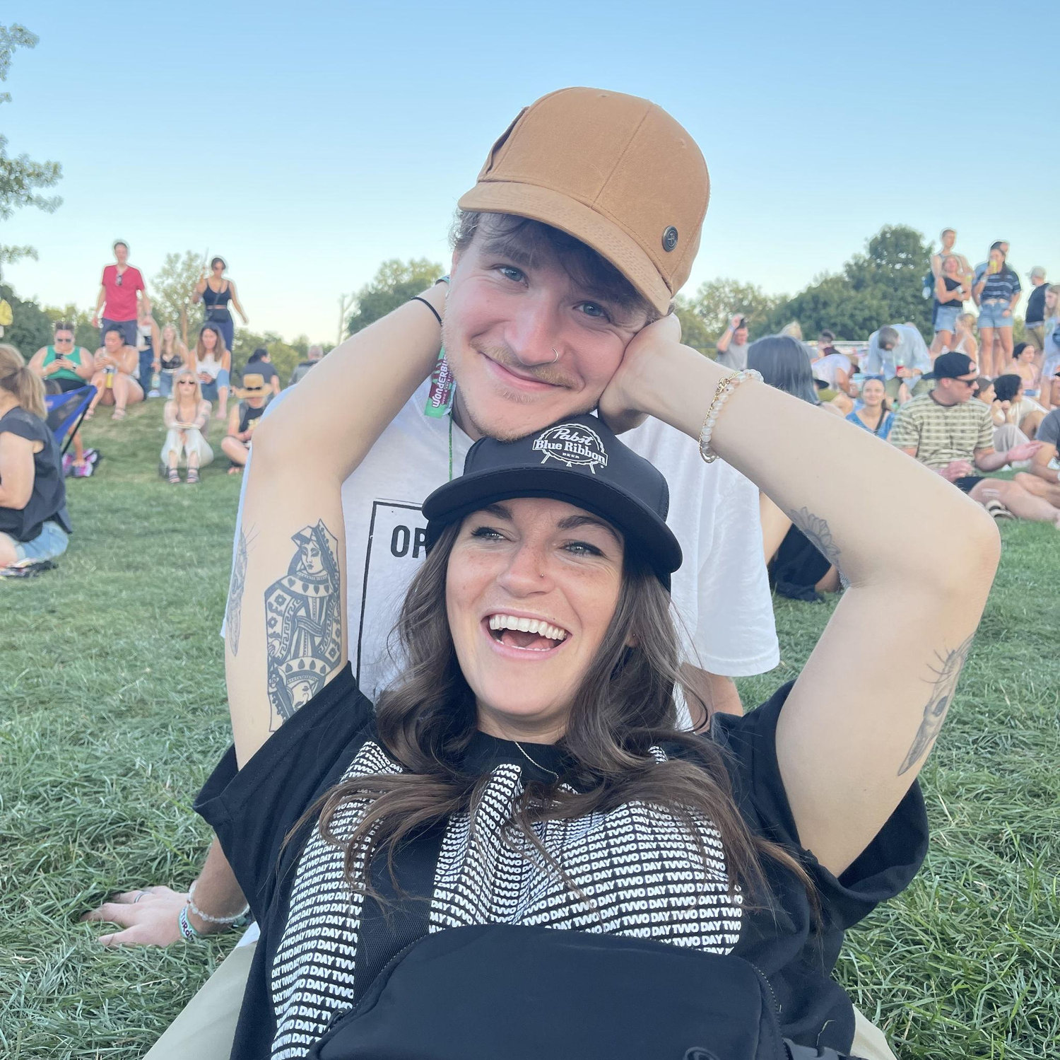 Taking in the music festival scene after Kevin's set at WonderBus in Columbus, Ohio (2022).