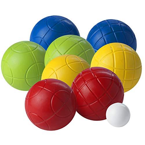 Franklin Sports Bocce Ball Set — 8 All Weather Bocce Balls and 1 Pallino — Beach, Backyard Lawn or Outdoor Party Game — Professional, American, and Starter Set Options