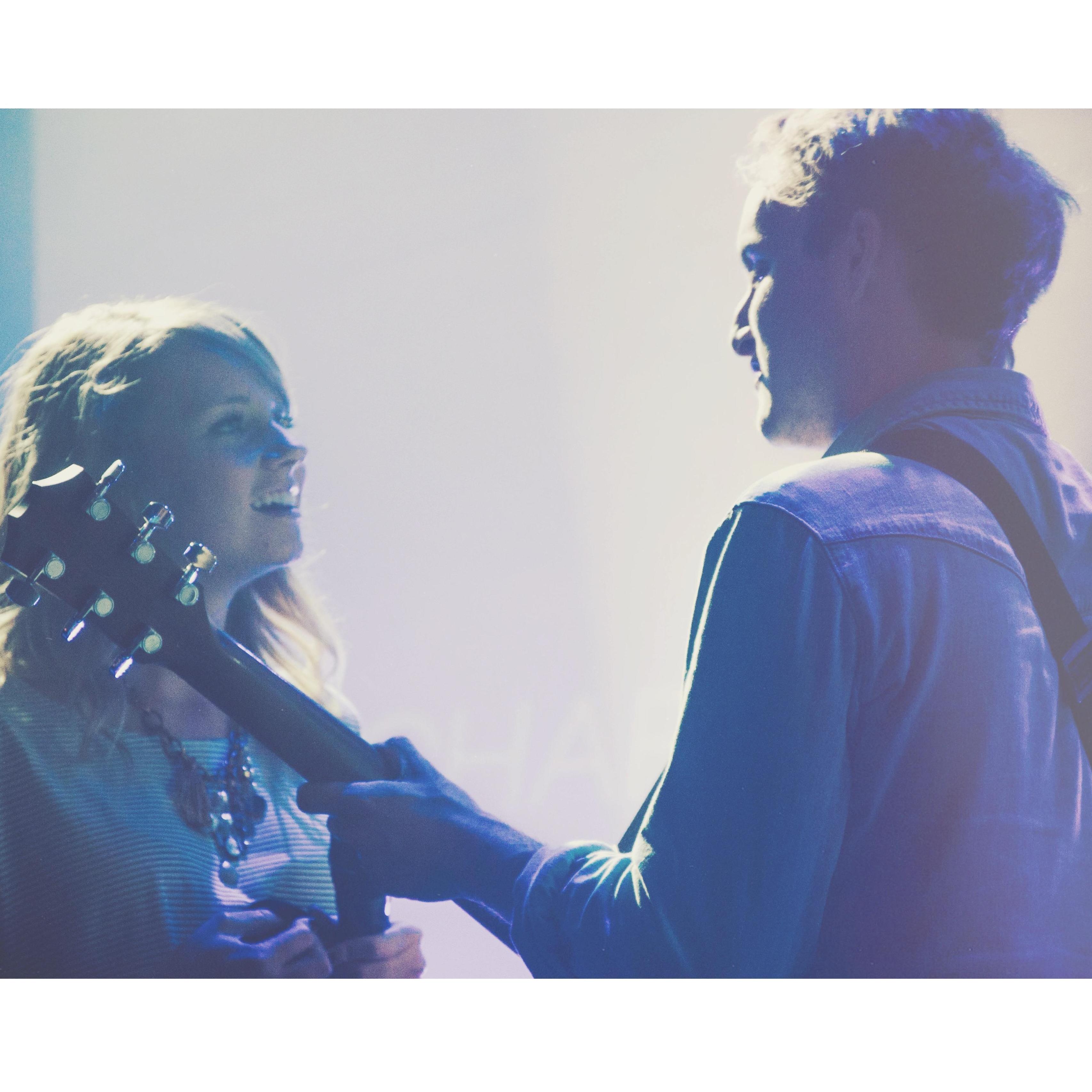 Always making music together.