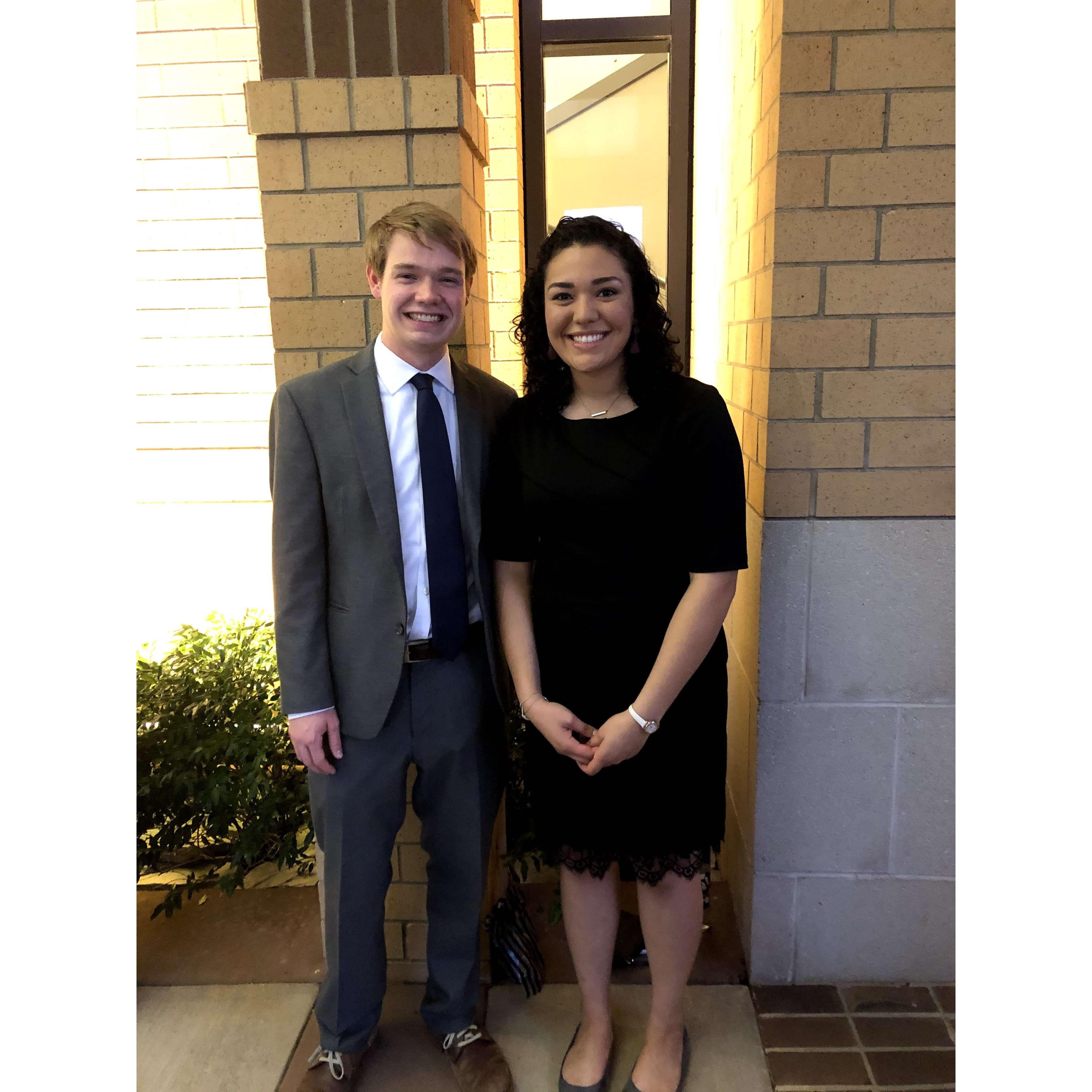 Our first “date” was to Artist Series at BJU on October 9, 2020. We were just friends having a good time :)