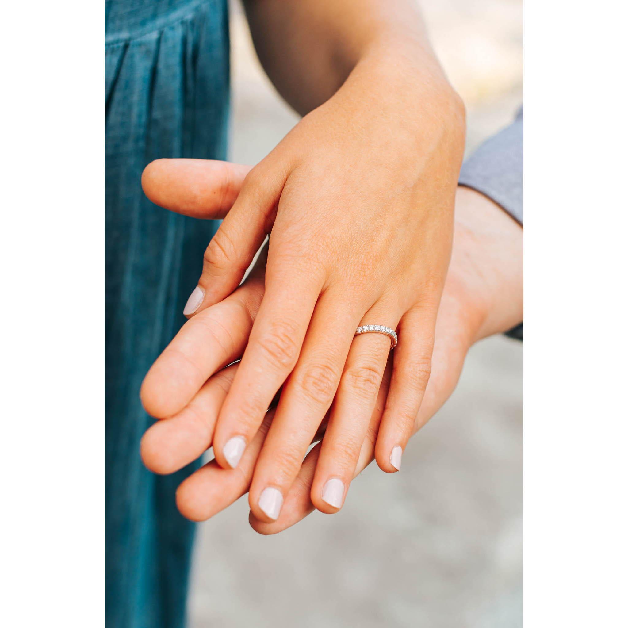 Engagement photoshoot in August in Boone