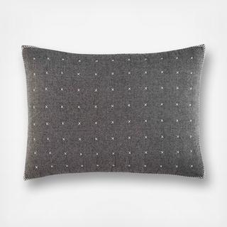 Greystone Crossstitch Accent Pillow