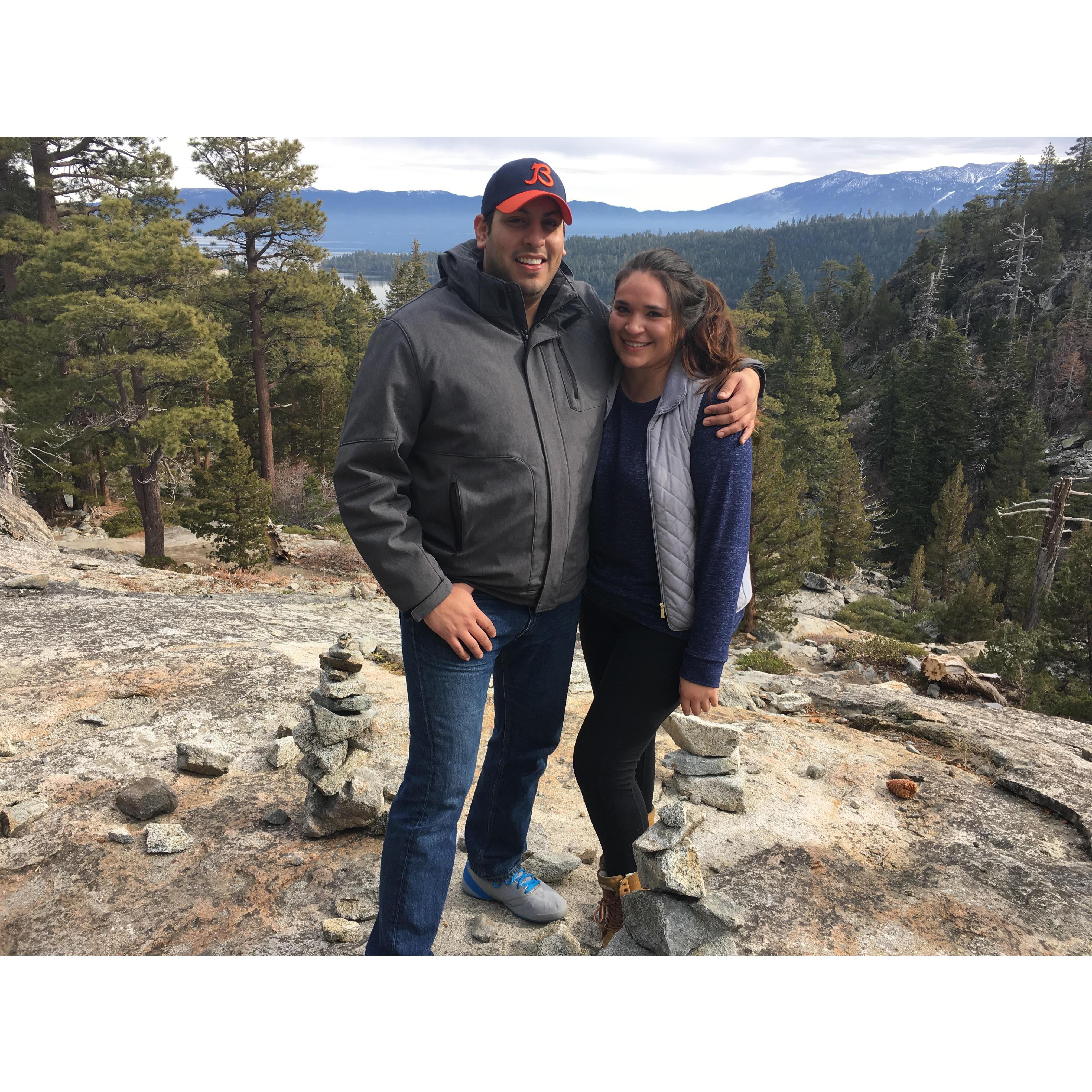 Our first trip flying together, Lake Tahoe 2018