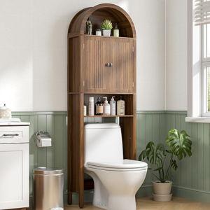Arched Over The Toilet Storage Cabinet WITHOUT see through cabinets