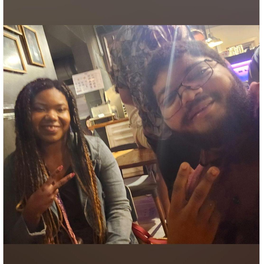 The day we first met in person!