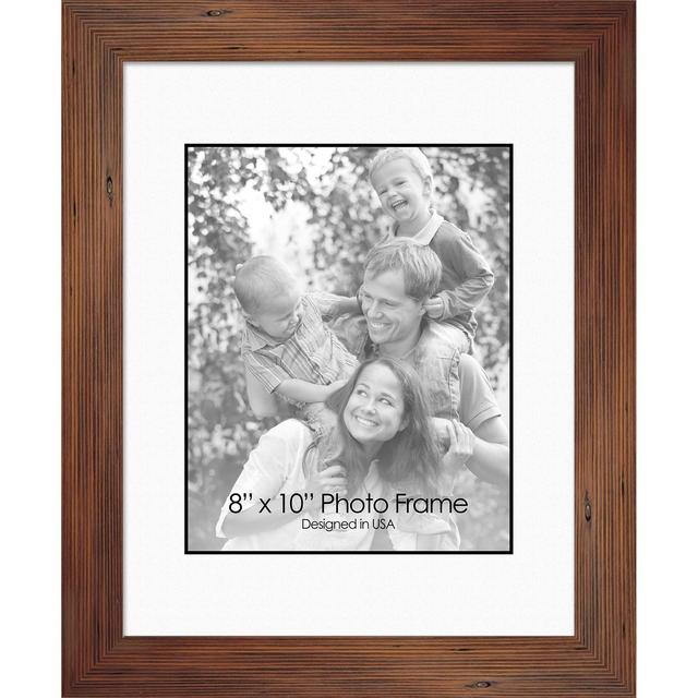 8" x 10" Letter Flowers I Single Picture Frame Brown - PTM Images