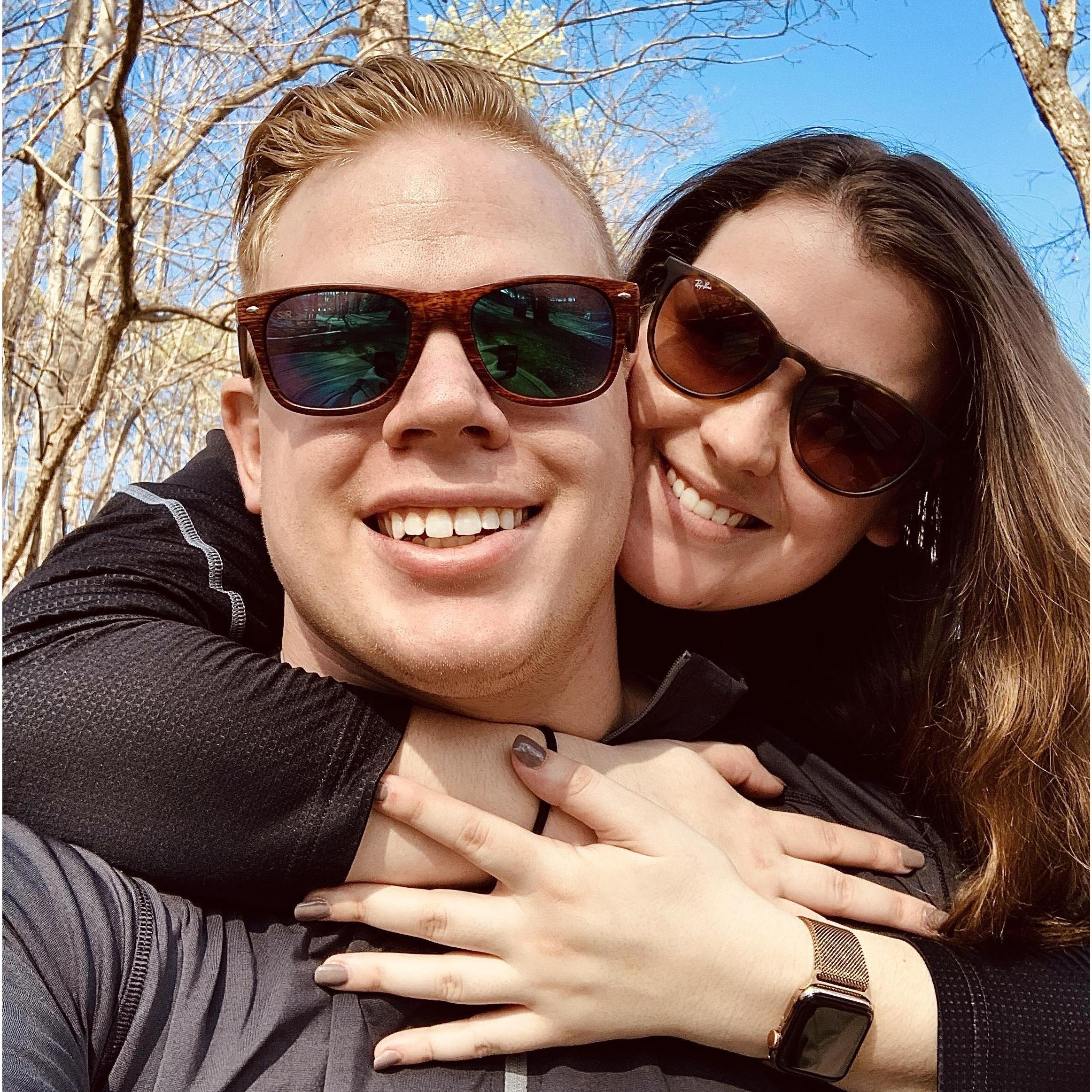 February 2020: John attempted to teach Erin to ski for a 2nd time