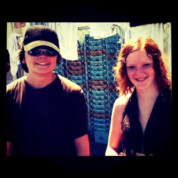 This is at a Band Car Wash within the first 2 weeks of us meeting when we were 14.