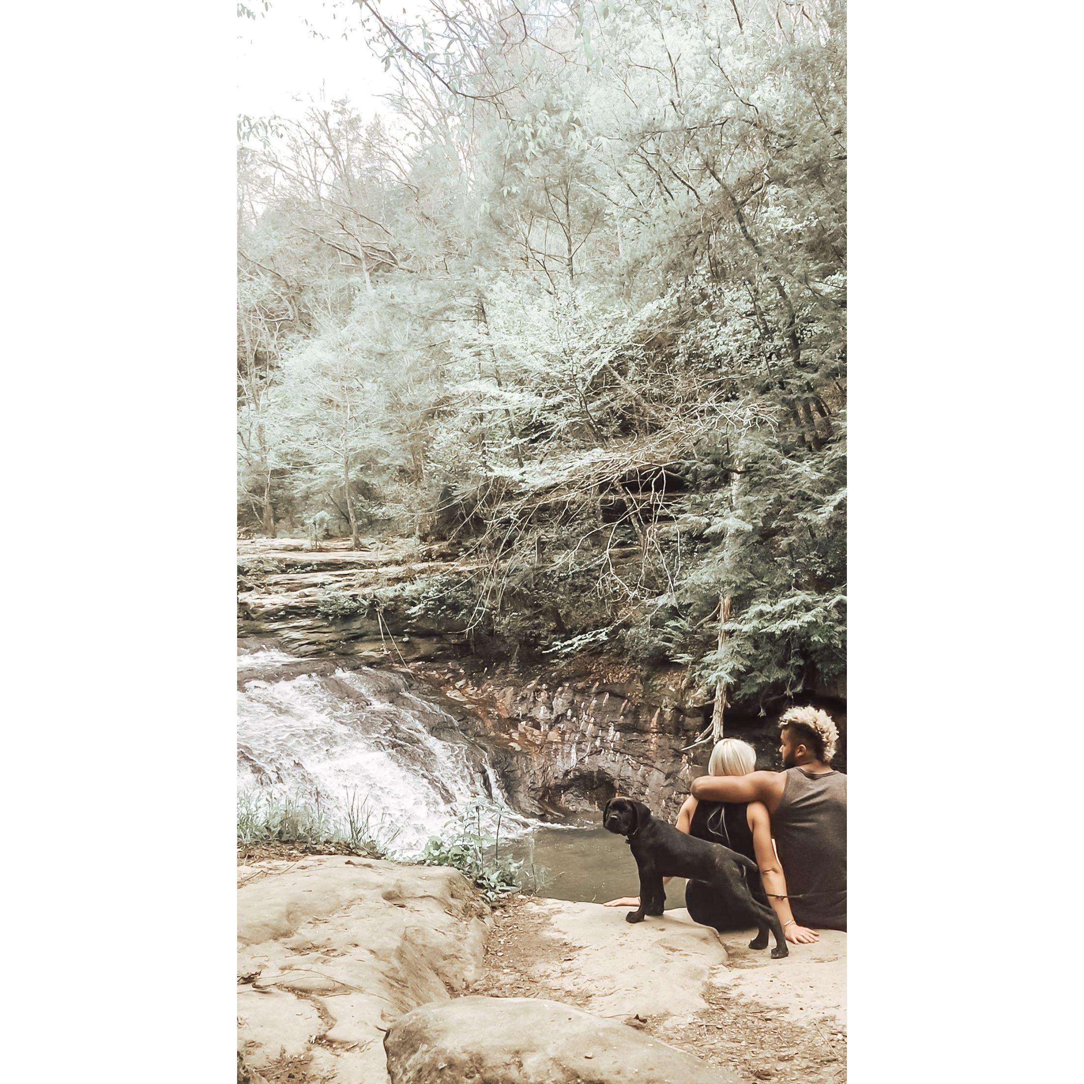 Kinlock Falls, AL - Our first hike we ever took together April 16, 2017