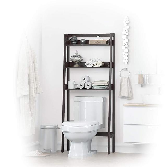 UTEX 3-Shelf Bathroom Organizer Over The Toilet, Bathroom Spacesaver (Espresso)