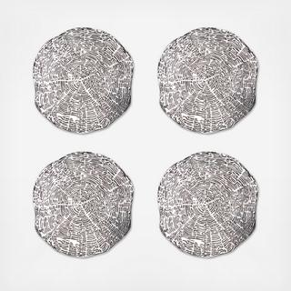 Timber Coaster, Set of 4