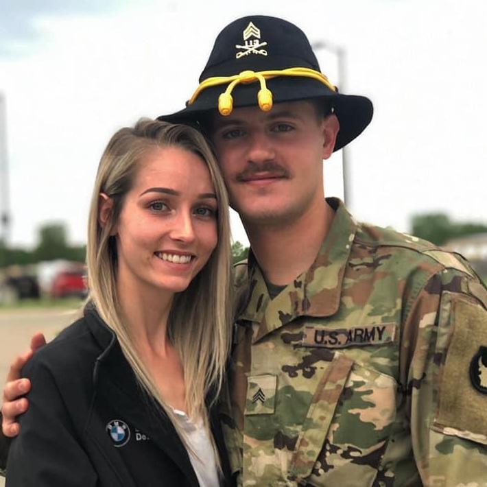 Sending Tanner off for deployment.