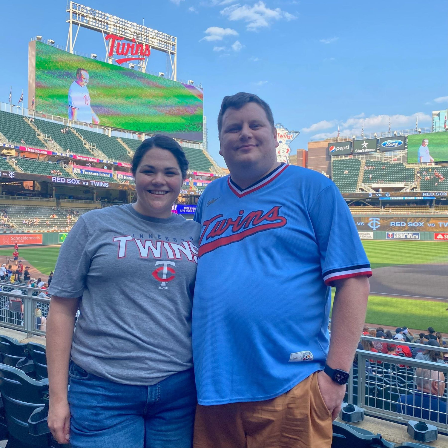 A Twins game for Josh’s Birthday!