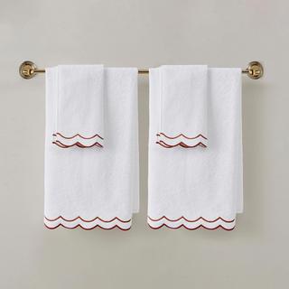 Scallop 4-Piece Bath Towel Set