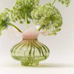 Lucy Ruffle Glass Vase
