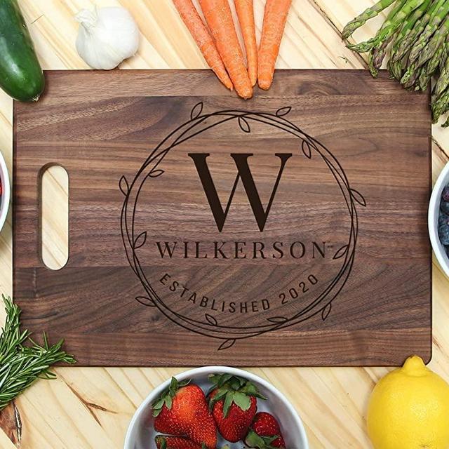 Custom Cutting Board Personalized, Custom Wedding Cutting Board, Wooden Wedding Anniversary Gift, Handmade in the USA