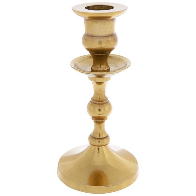 Gold Metal Candle Holder - Small