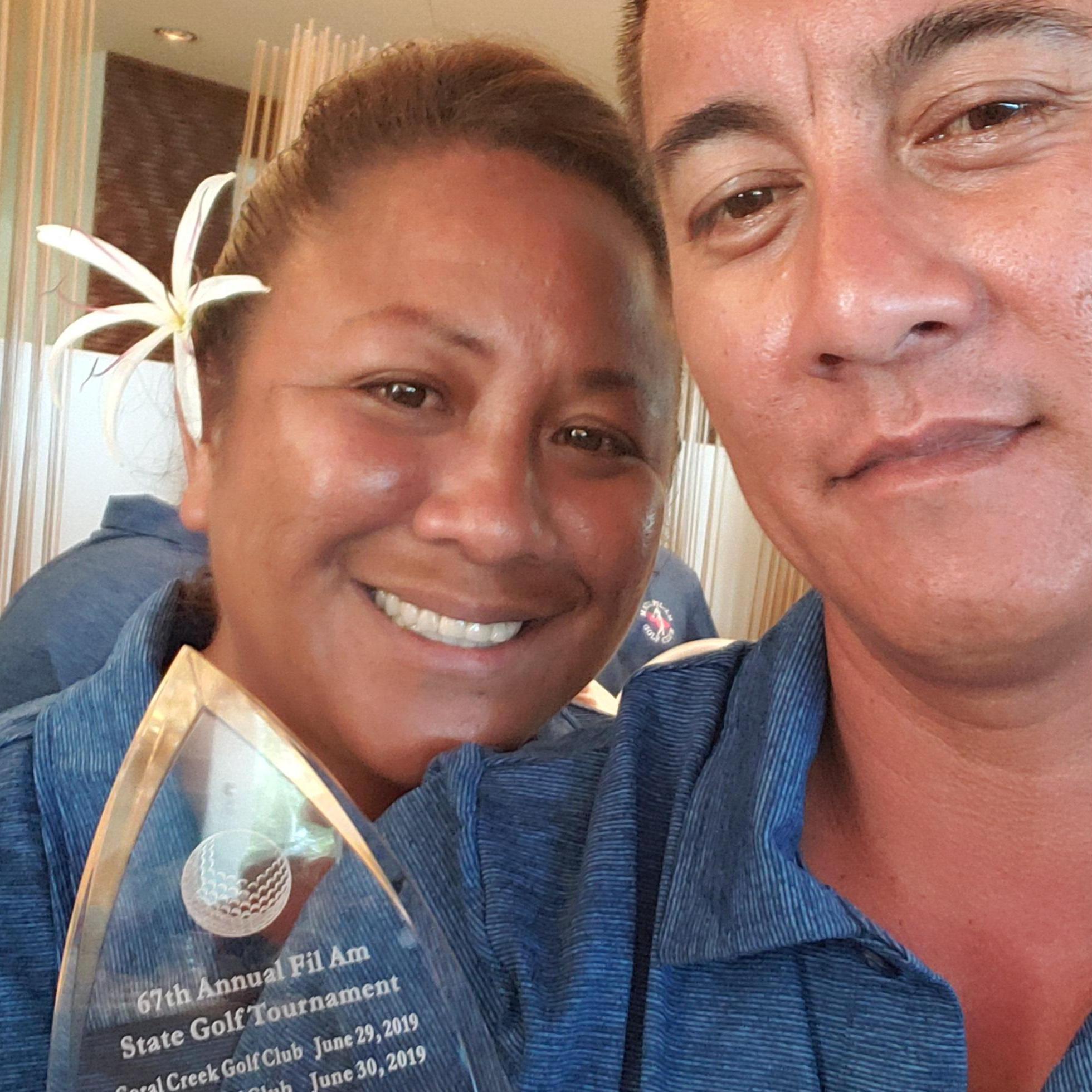 Yes we do look like we got 4 days of Golf Course Sun on Oahu.