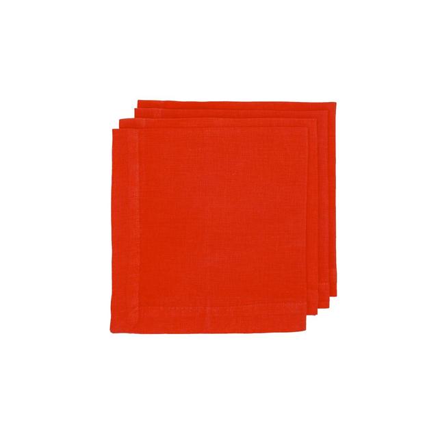Hudson Grace International Orange Linen Napkin