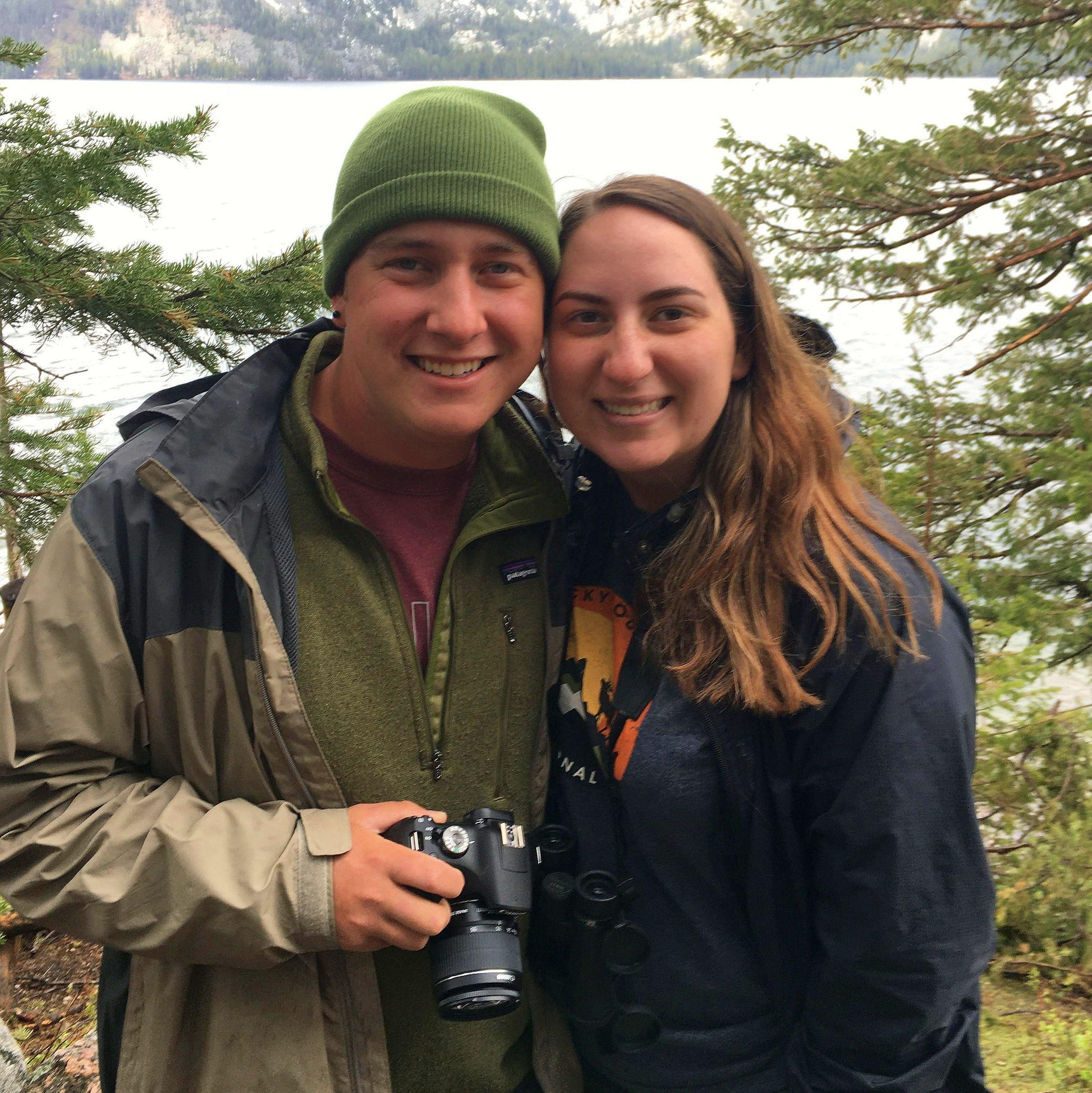 On our second vacation together with Ethan's mom and sister at Grand Teton National Park in Jenny Lake, Wyoming on May 23, 2021.