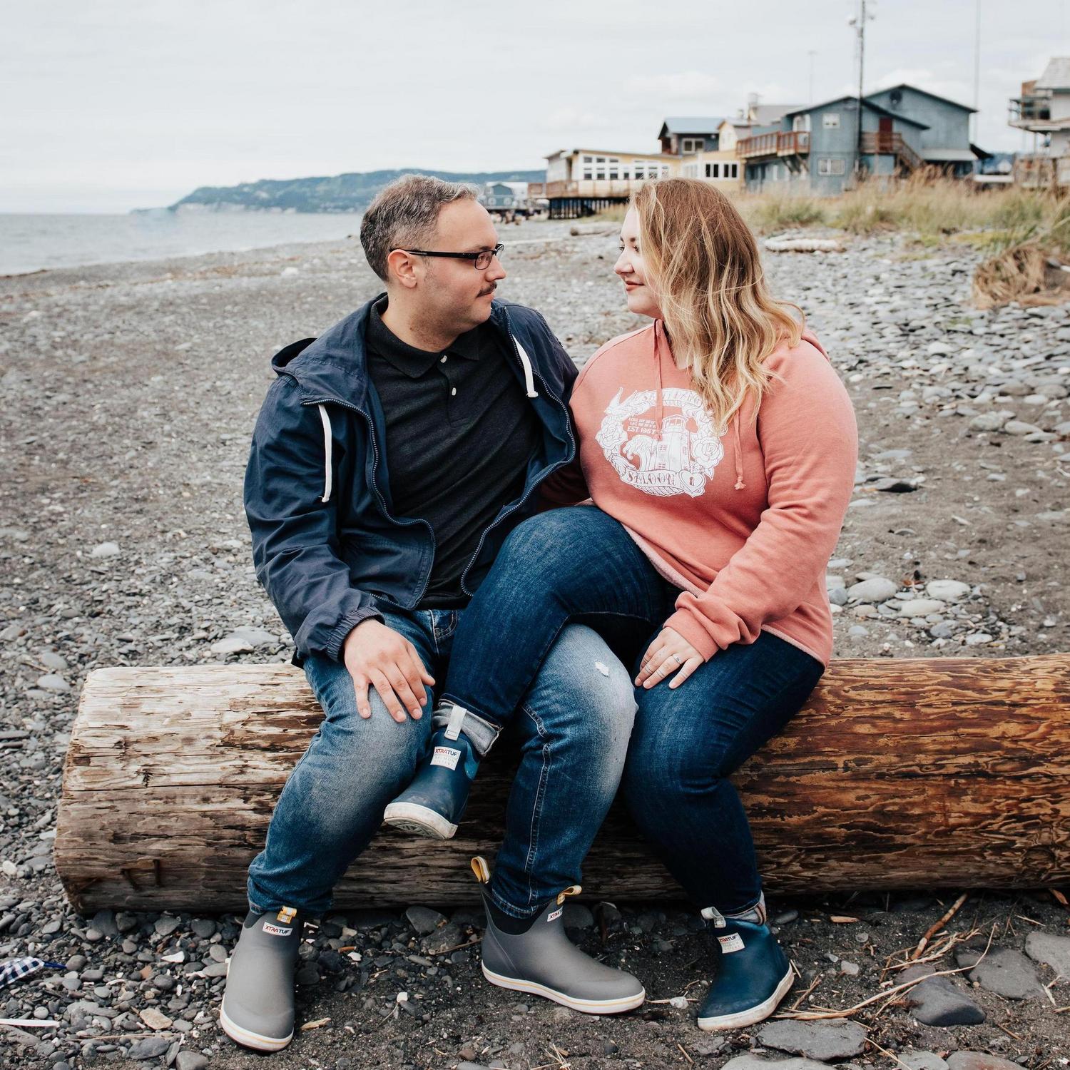 On the beach Homer, AK.