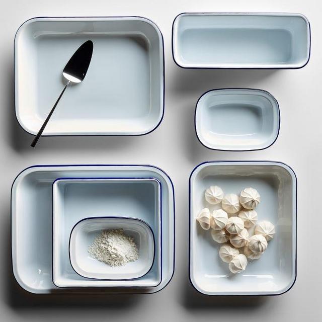 Falcon White Enamelware 5pc Bake Set