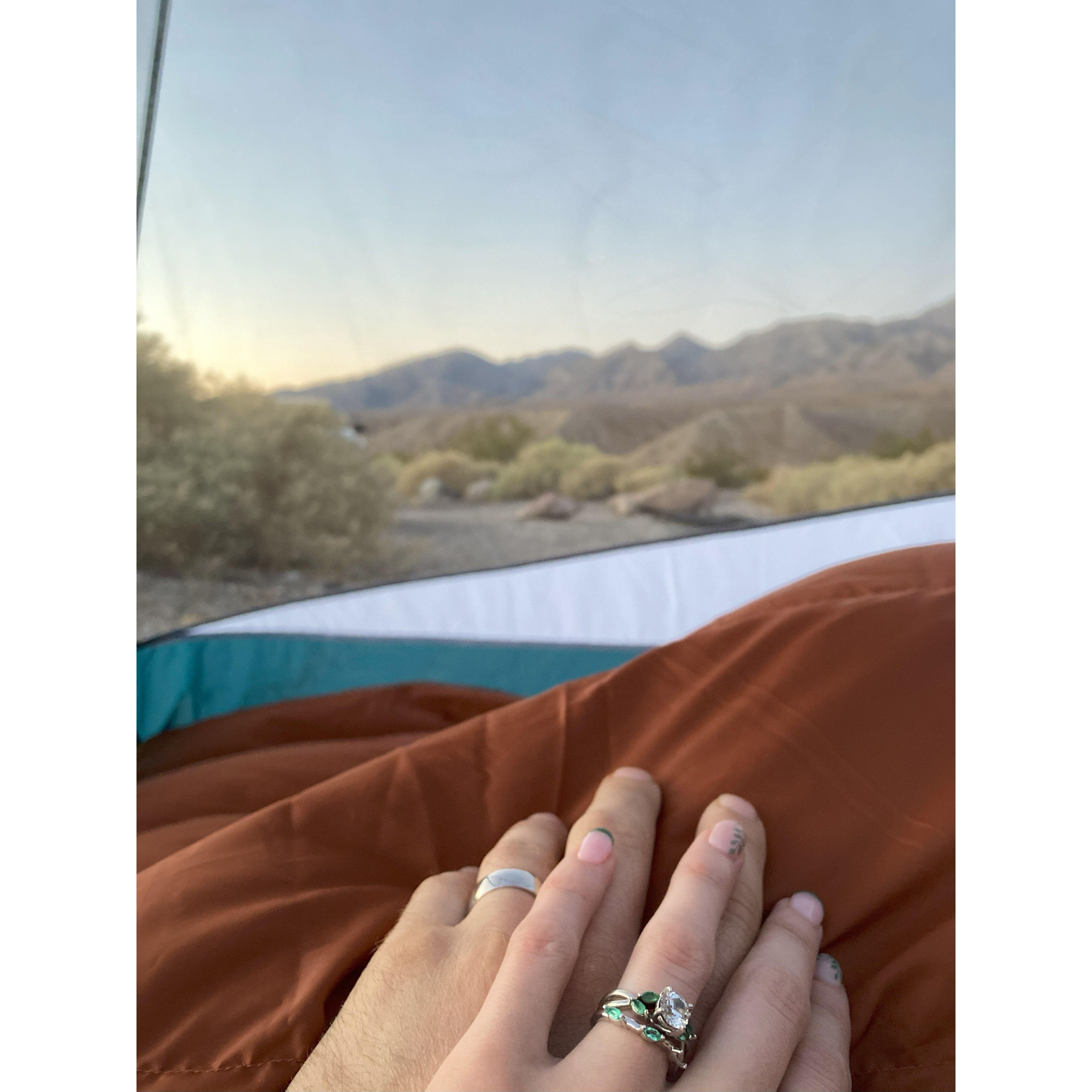 Death Valley National Park; Waking up to a desert sunrise