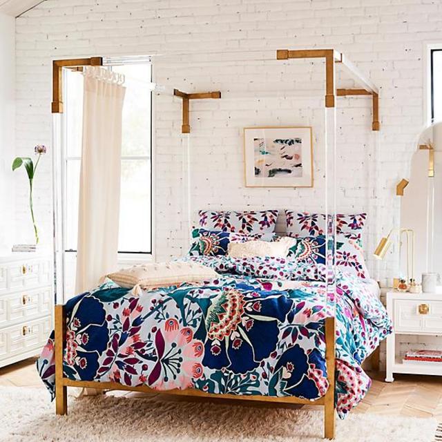 Liberty Embroidered Feather Bloom Duvet