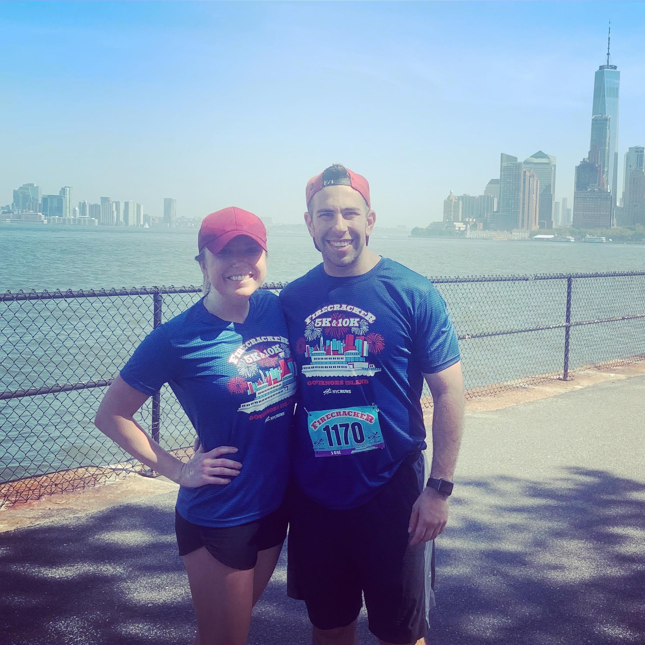 Hot as Haiti - our first road race together on July 4th 2019.
