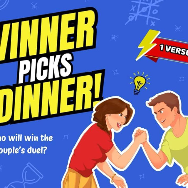 Winner Picks Dinner!: 1-on-1 games for couples. The perfect pastime to spar with a smile and wave goodbye to boredom.