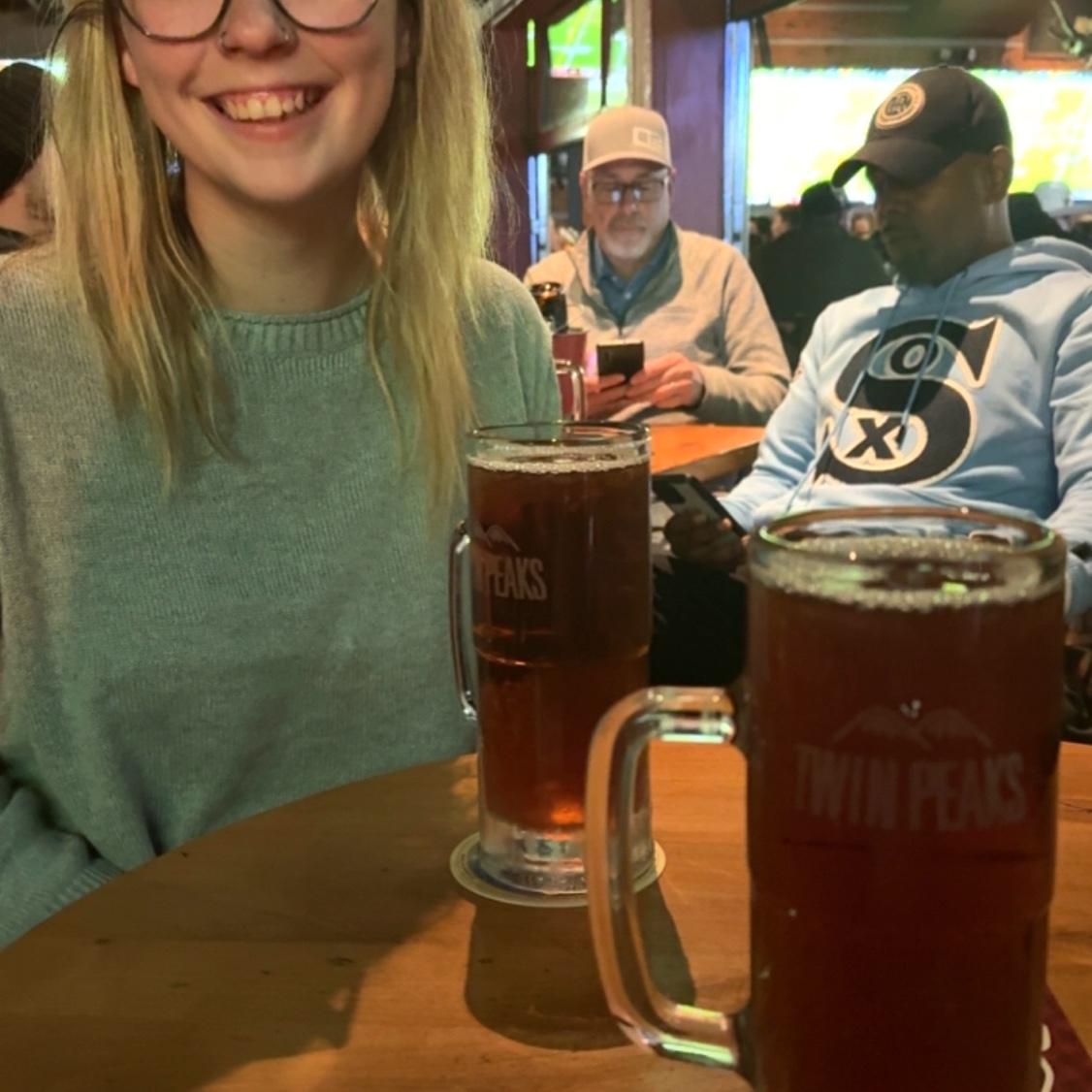 Our guilty pleasure…Twin Peaks for Football, beer and spicy garlic wings.
