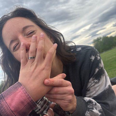 Erin proposes in Cheesman Park!
