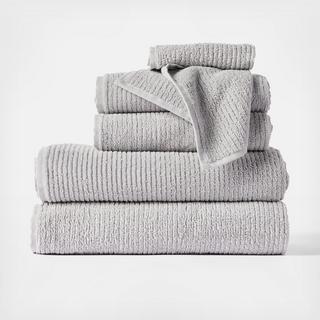 Temescal Organic Ribbed 6-Piece Towel Set
