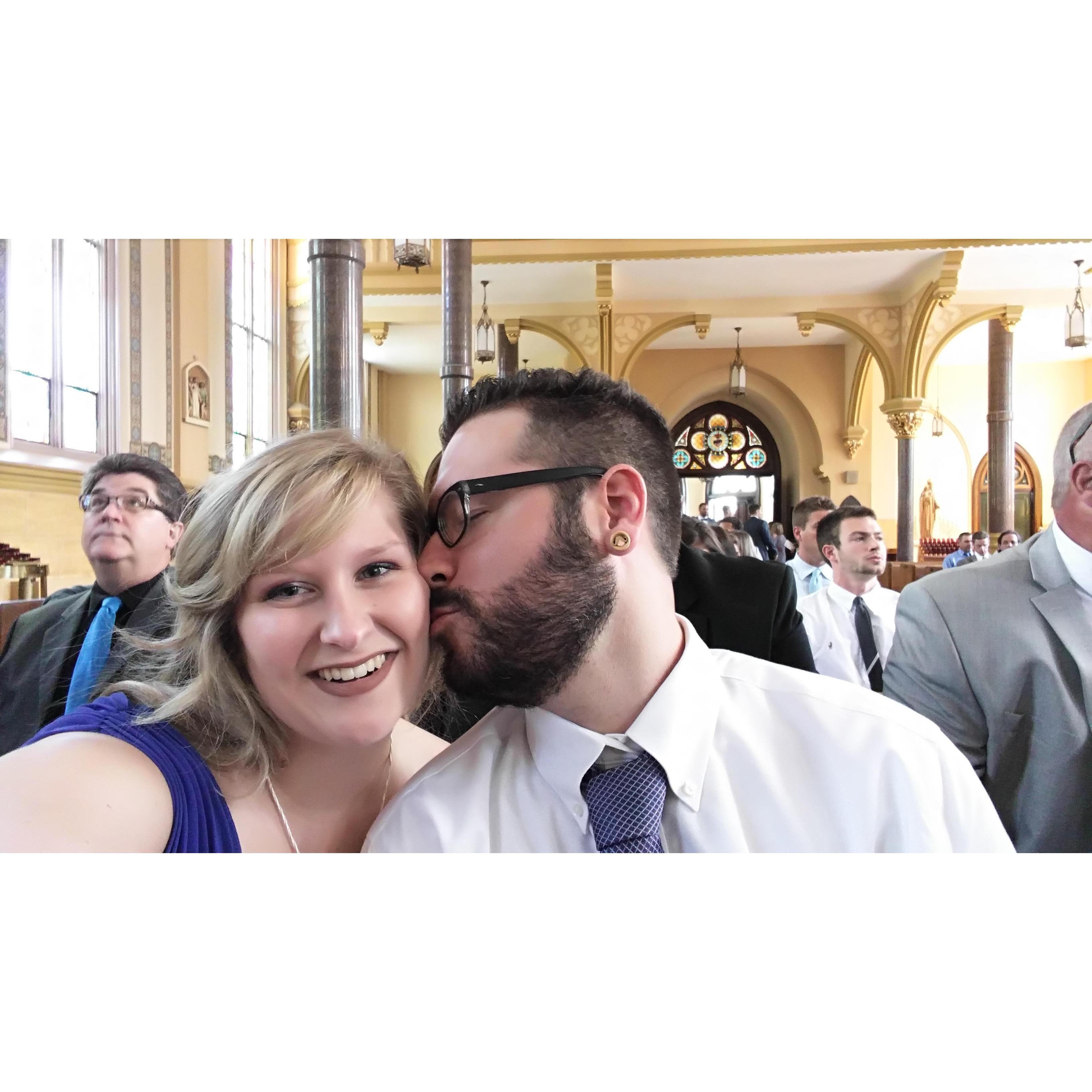 My cousin- Stephanie's Wedding. We fancy!