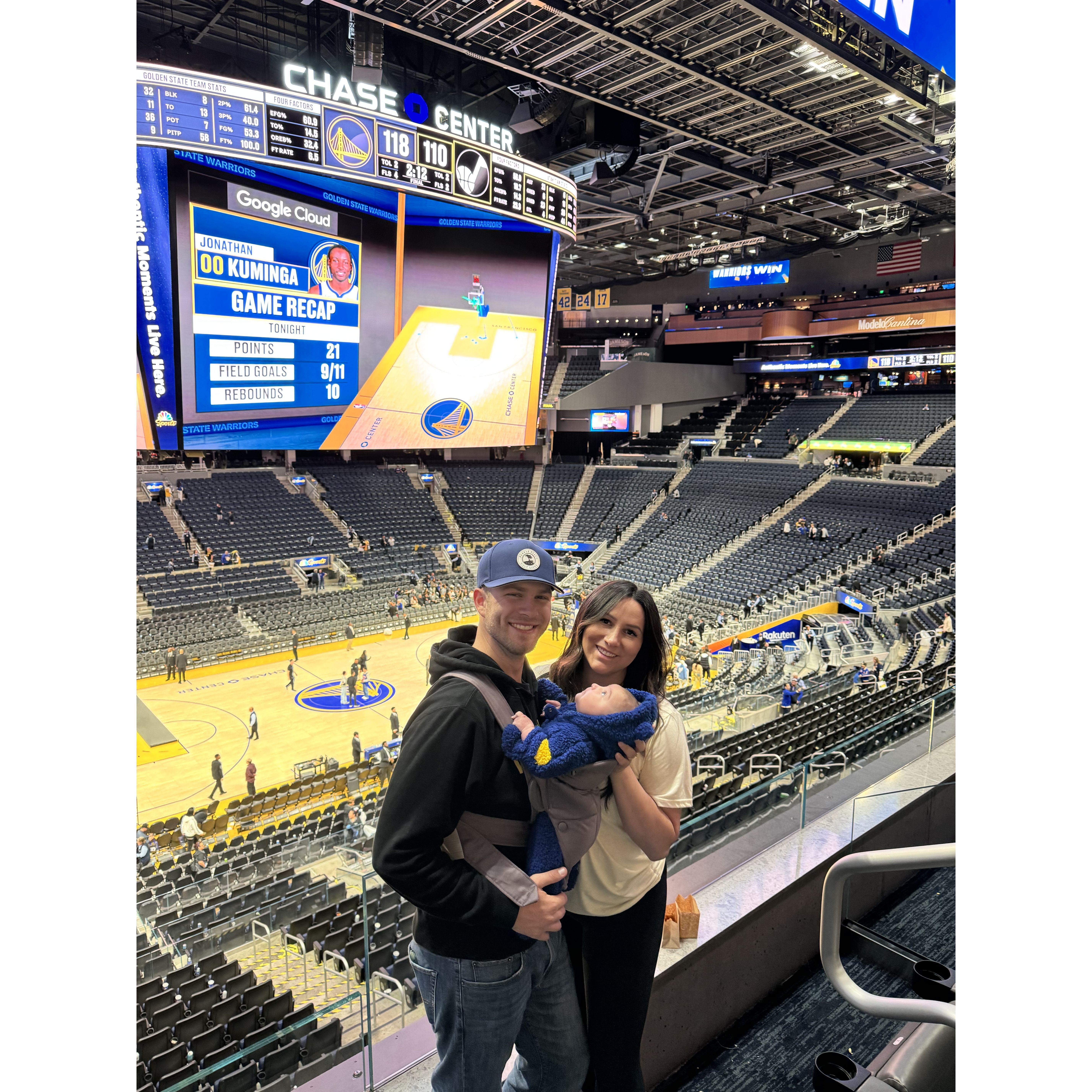 Our first Warriors game