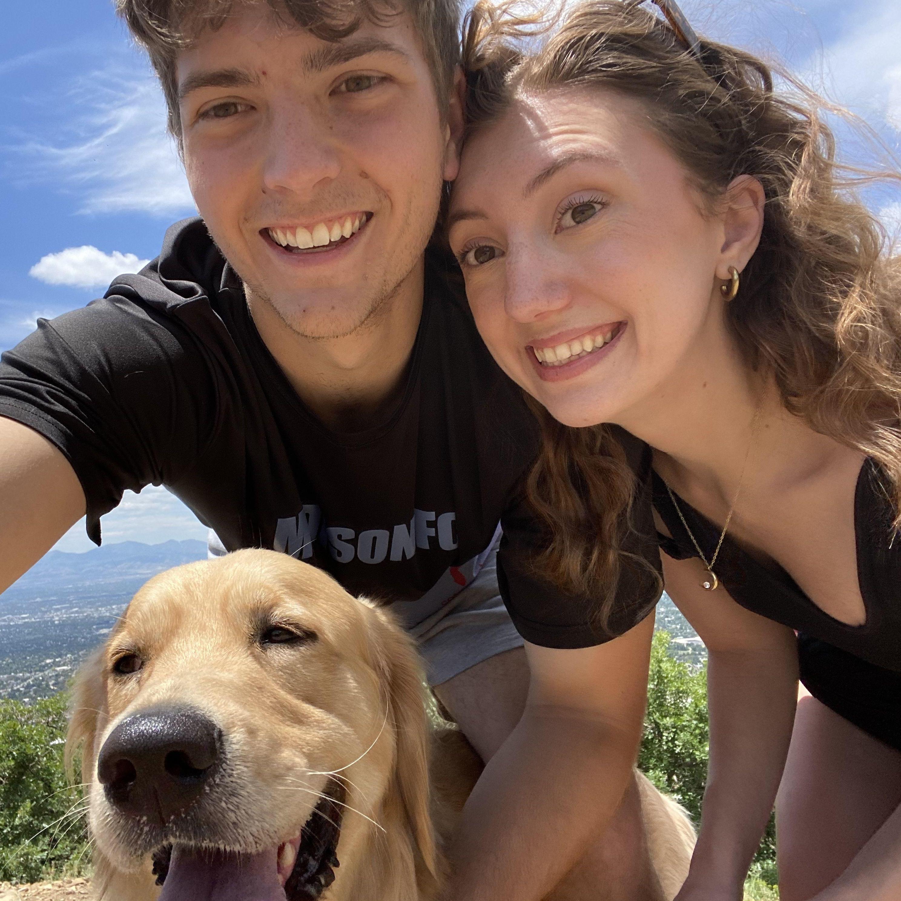 June 2023 - Claire moves out to SLC. (Not our dog but still a lovely boy)