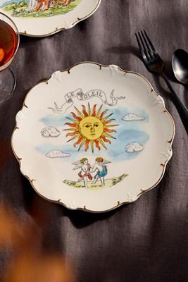 Tarot Stoneware Plate, Le Soleil