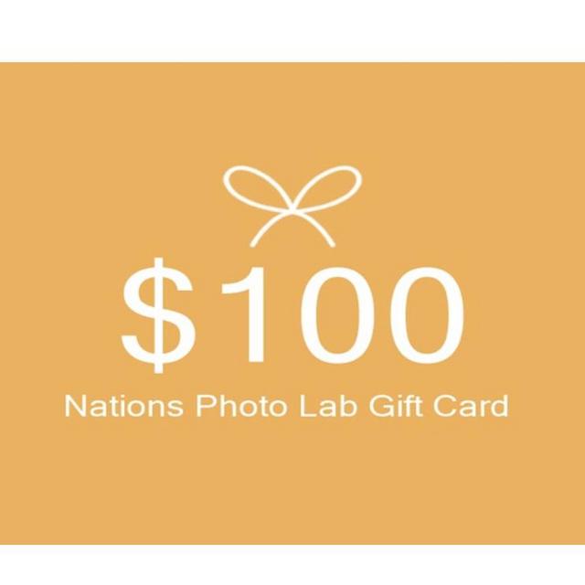 Gift card to buy wedding photo canvasses