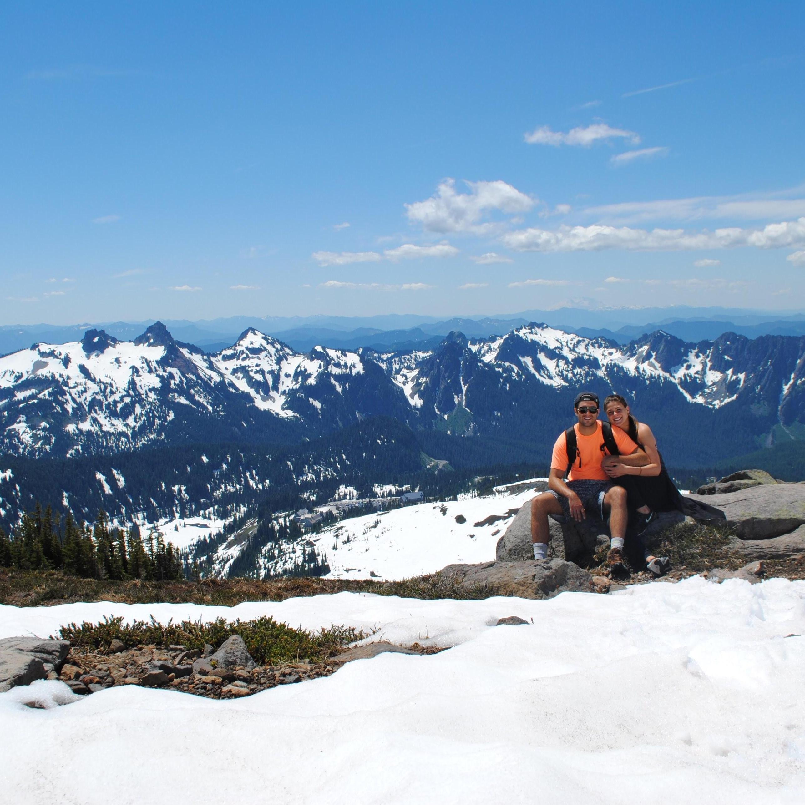 Hiking in Mount Rainier National Park