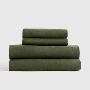 Linen Sheets | Quince in Pine King Size
